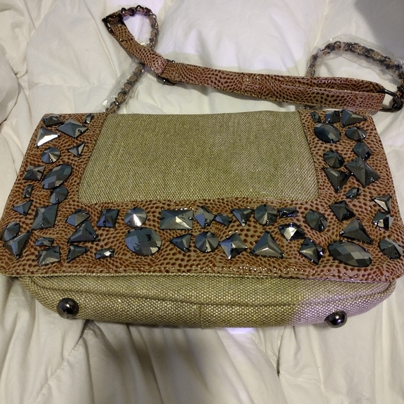 Purse, jewels, GaBaangs. Brown - Picture 1 of 2